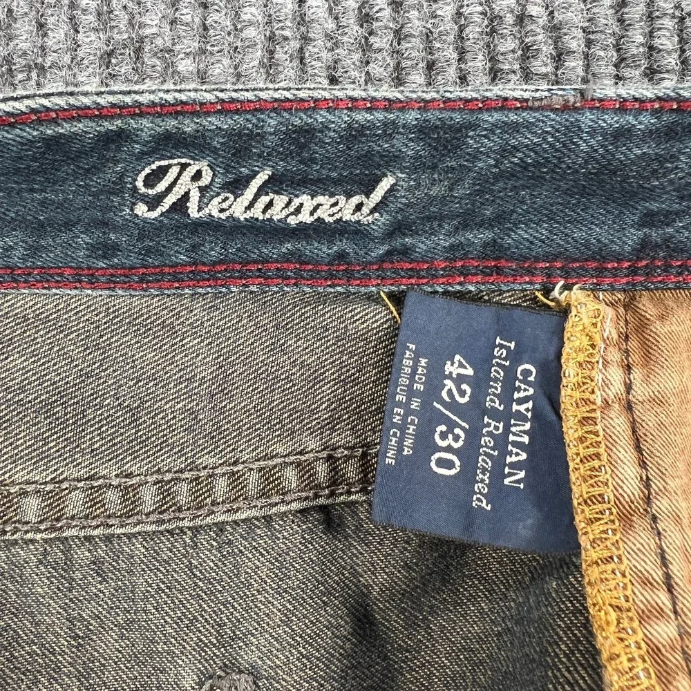 Tommy Bahama Jeans Mens‎ 42x30 Cayman Relaxed Island Fit Dark Blue Denim